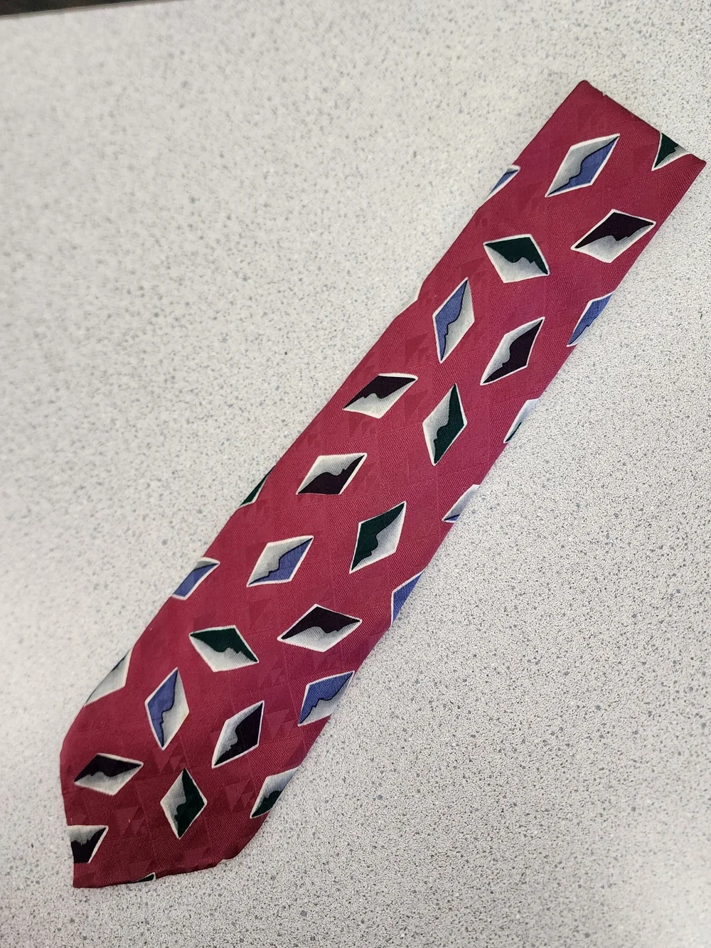 Vintage Robert Talbott Studio Geometric Silk Tie for Jacobson's - 90s Retro